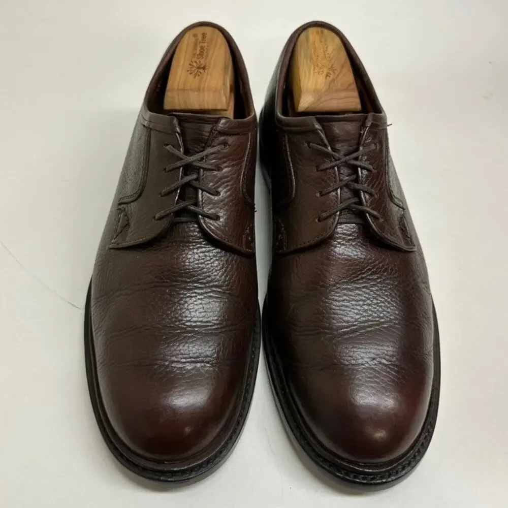 FULLY RESOLED Grenson Brown Scotch Grain Blucher Made in England 8.5 UK / 9.5 US